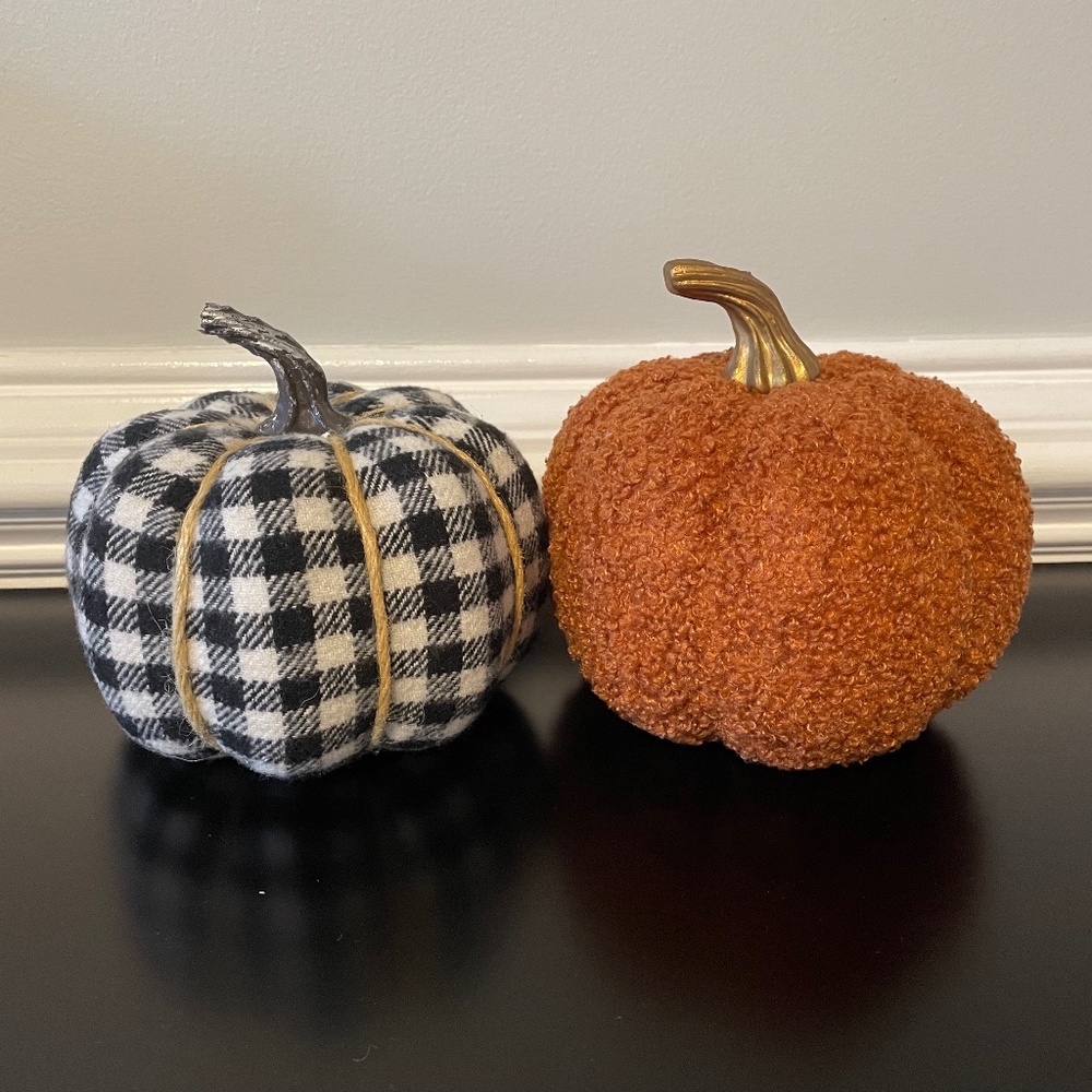 5 for $20: Target sherpa & plaid pumpkins